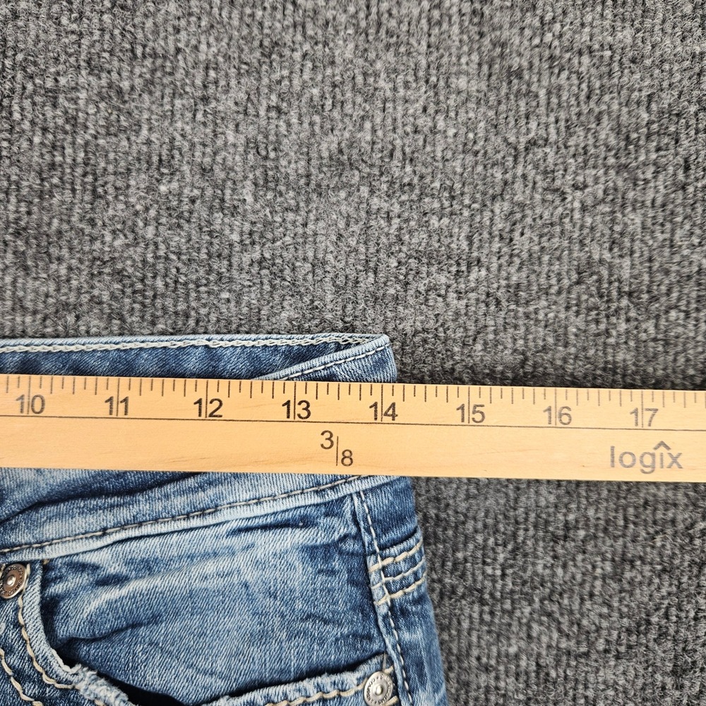Silver Suki Bootcut Jeans Women's 28 L33 Mid Rise Med Wash Denim Stretch Blue - Picture 3 of 8